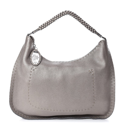 Fendi Cuoio Romano Selleria Hobo Peltro 1 of 12