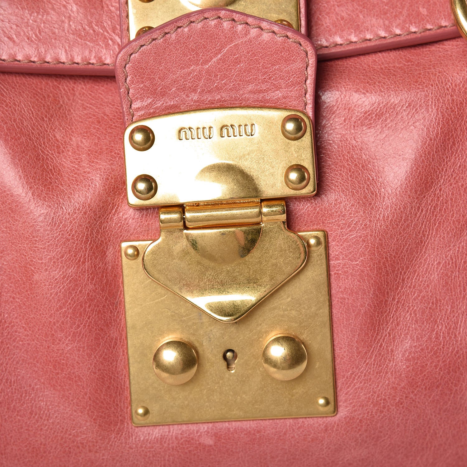 Miu Miu Vitello Lux Medium Bow Bag Rosa 10 of 16