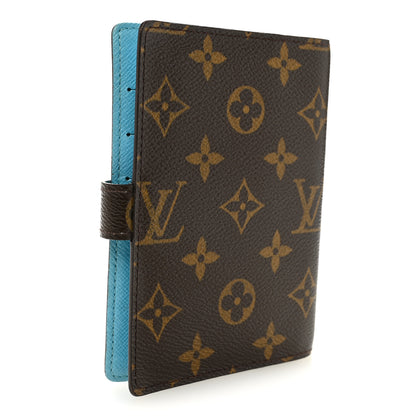 Louis Vuitton Monogram Groom Small Ring Agenda Cover Blue 3 of 9
