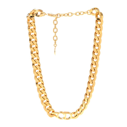 Christian Dior Metal Danseuse Etoile Chain Choker Necklace Gold 3 of 6