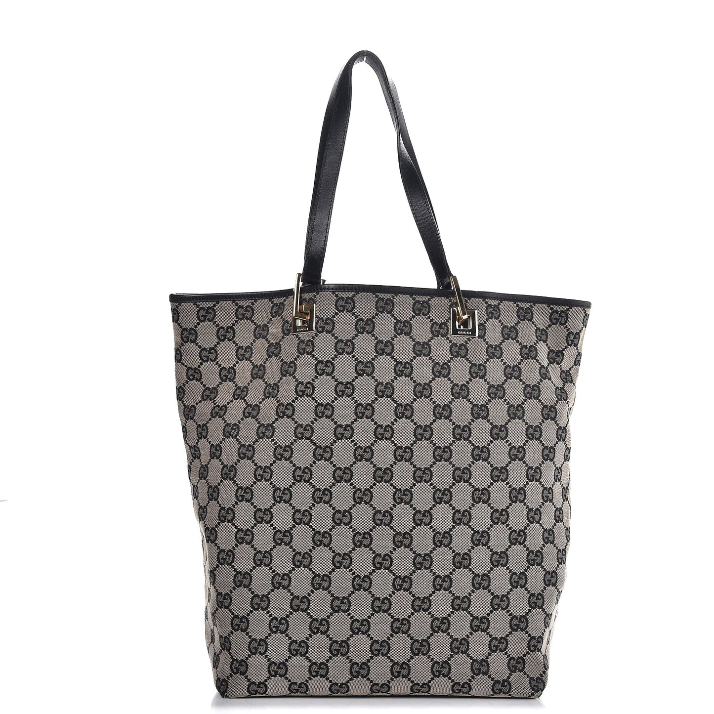 Monogram Canvas Medium Tote Black