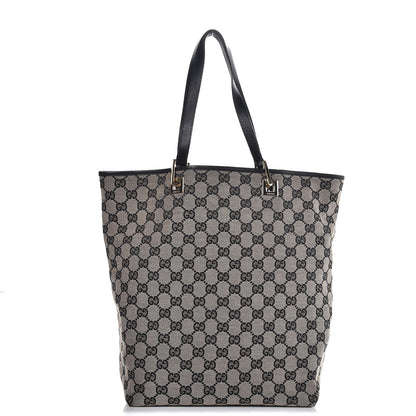 Gucci Monogram Canvas Medium Tote Black 1 of 10