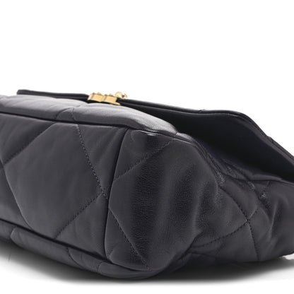 Chanel Goatskin Quilted Large Chanel 19 Flap Puple 10 of 11