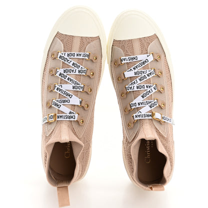 Christian Dior Technical Mesh Cannage Womens Walk'n Dior High Top Sneakers 40.5 Nude 2 of 10