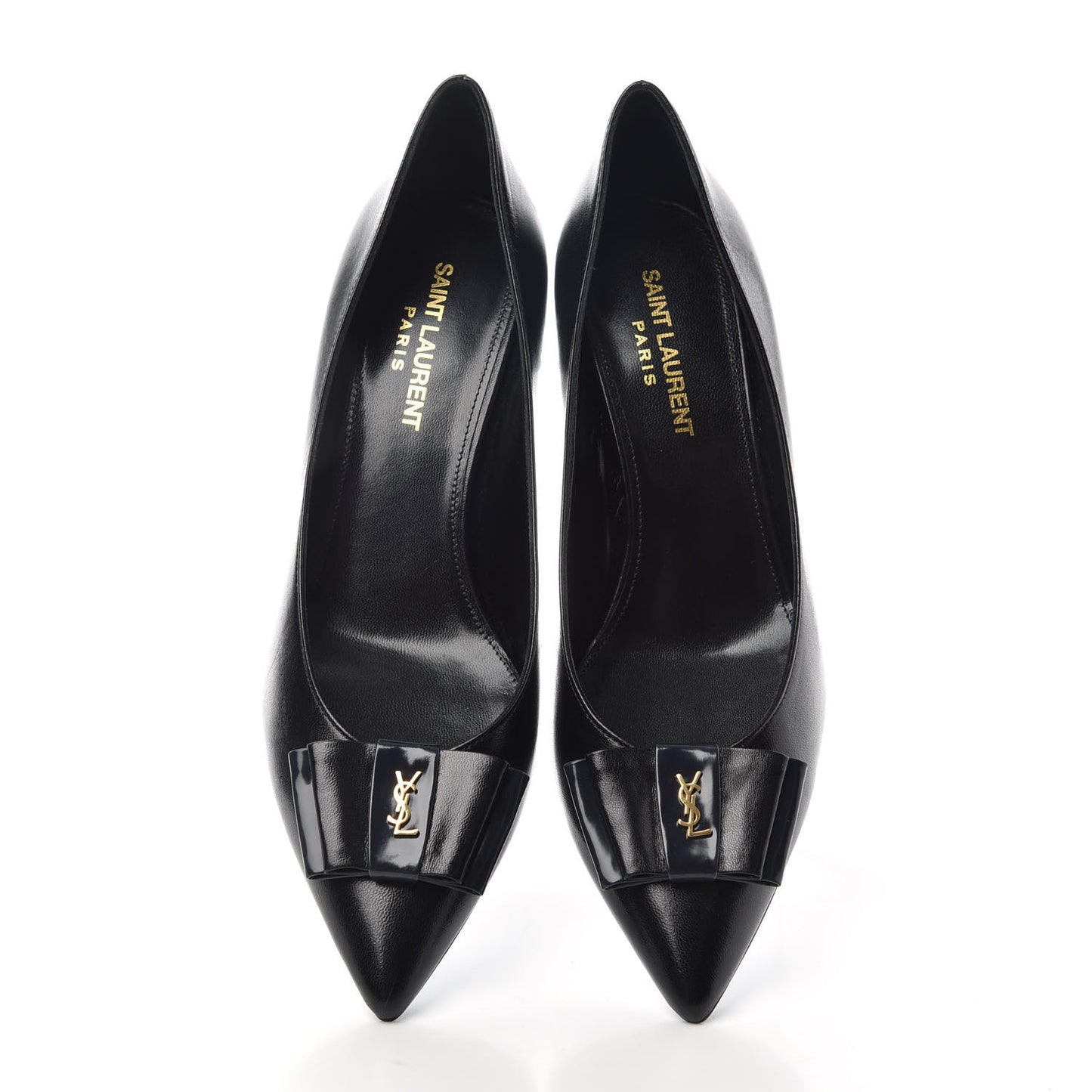 Calfskin Bow Anais Pumps 37.5 Black