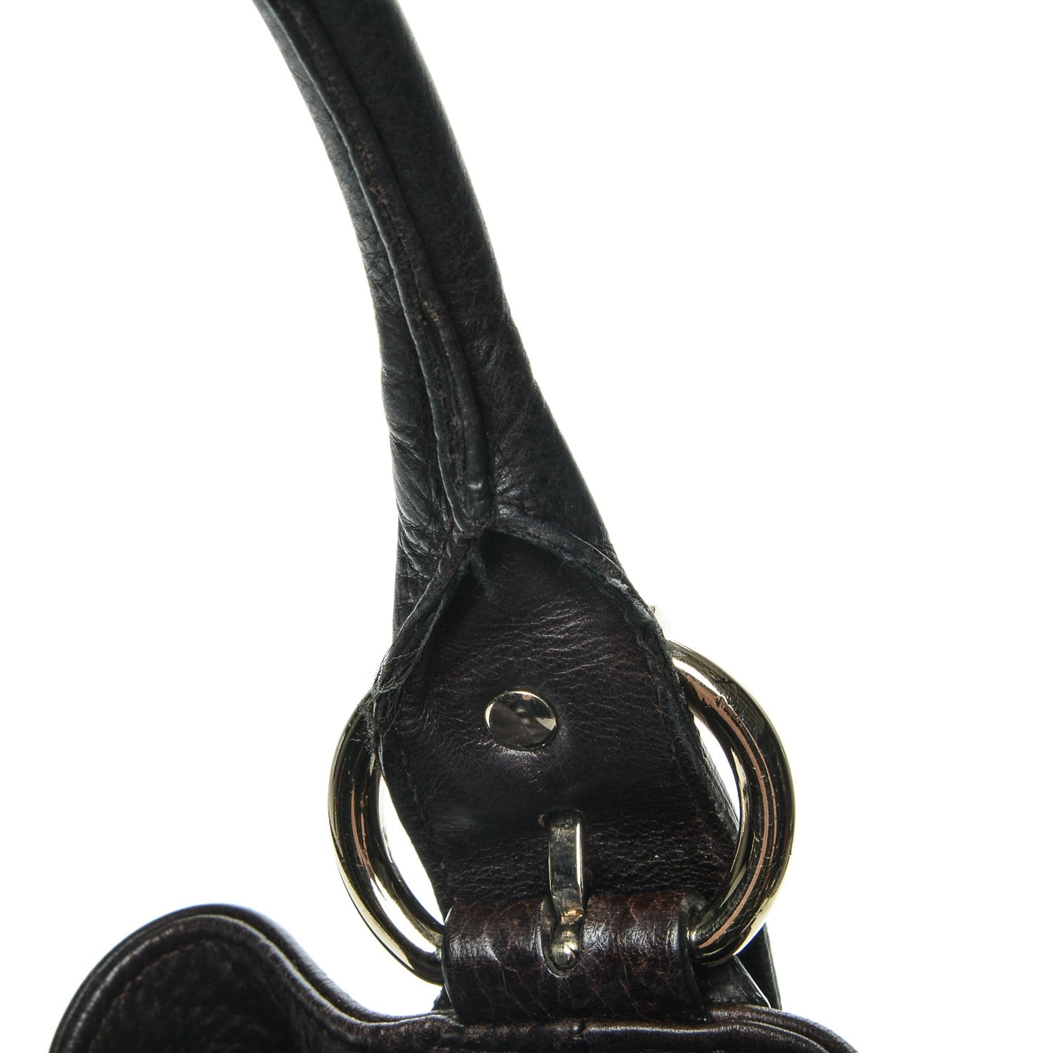 Gucci Calfskin Guccissima Trim Large Signoria Hobo Dark Brown 3 of 16