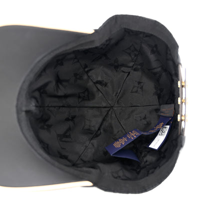 Louis Vuitton Polyester Silk Monogram LV Get Ready Cap M Black 7 of 8