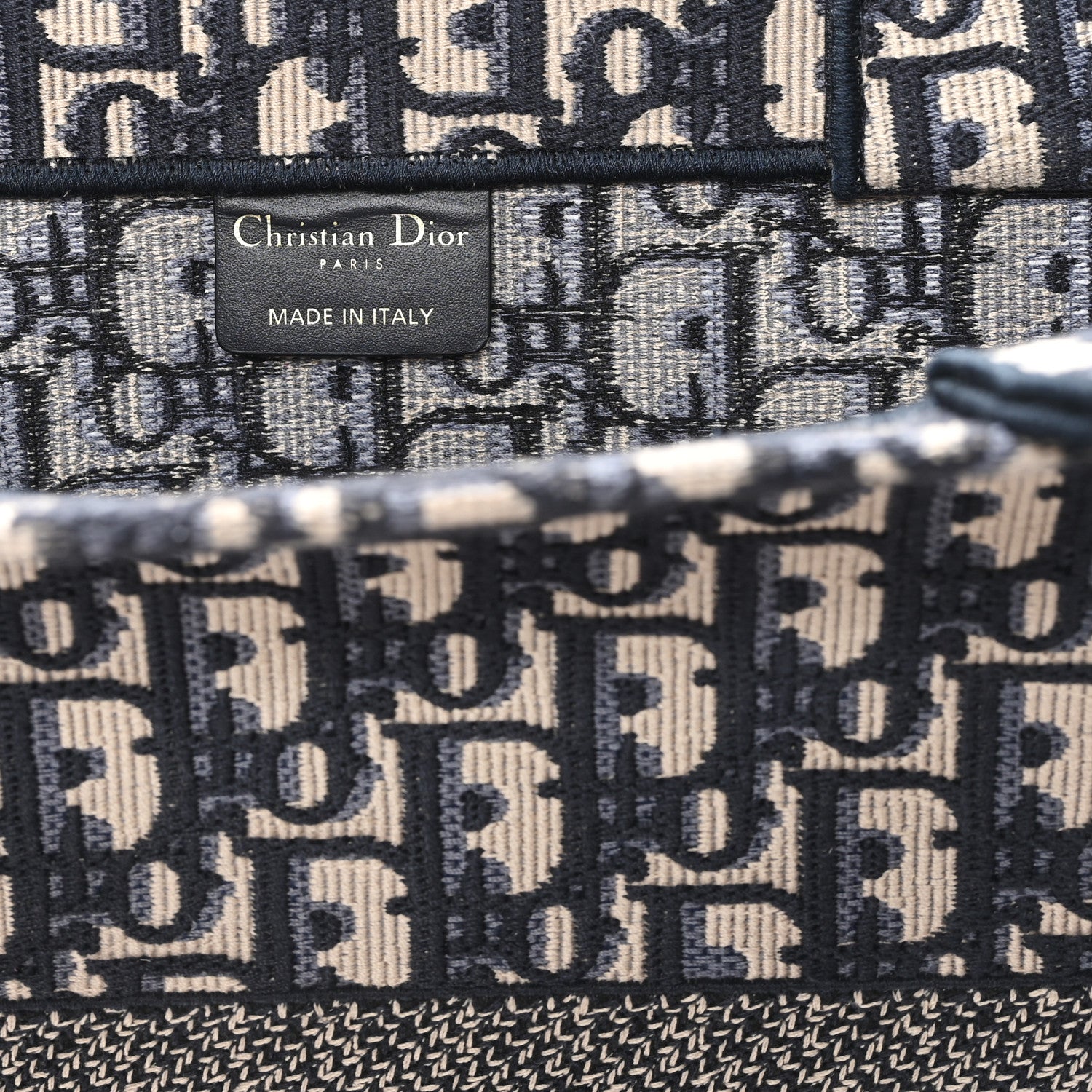 Christian Dior Oblique Large Book Tote Blue Multicolor 6 of 11