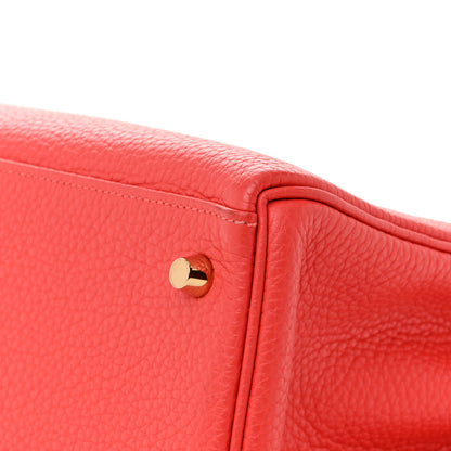 Hermes Togo Kelly Retourne 32 Geranium 10 of 13