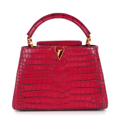 Louis Vuitton Crocodile Capucines BB Grenade 1 of 7