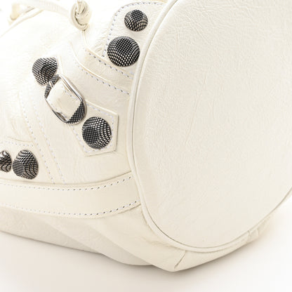 Balenciaga Agneau Arena Small Le Cagole Bucket Bag Optic White 10 of 11
