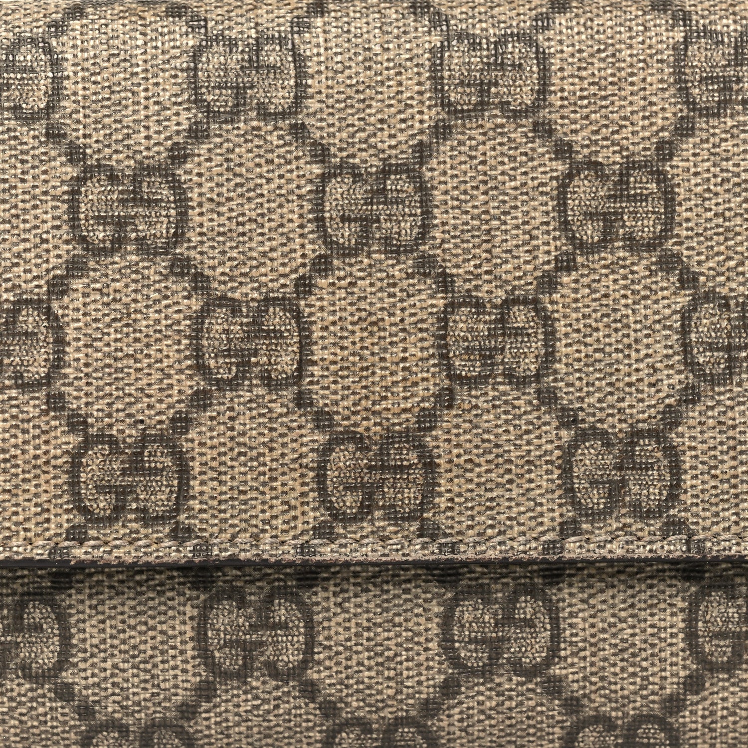 Gucci GG Supreme Monogram Continental Flap Wallet Beige 8 of 13