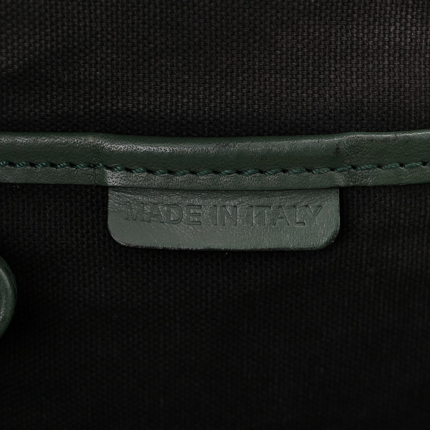 Bridle Calfskin House Check Small Orchard Bowling Bag Green