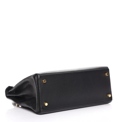 Hermes Togo Kelly Retourne 28 Black 6 of 28