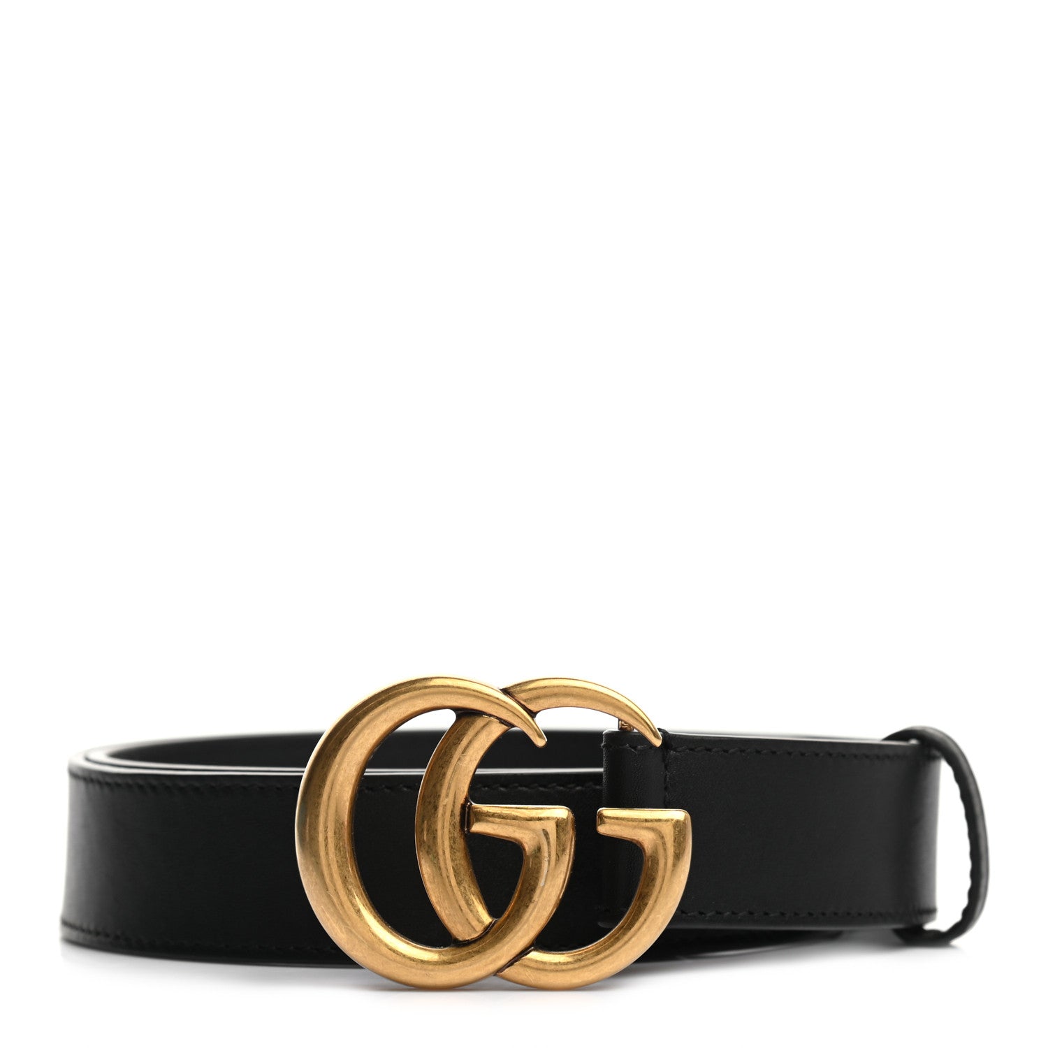 Gucci Calfskin Double G 30mm Belt 75 30 Black 1 of 5