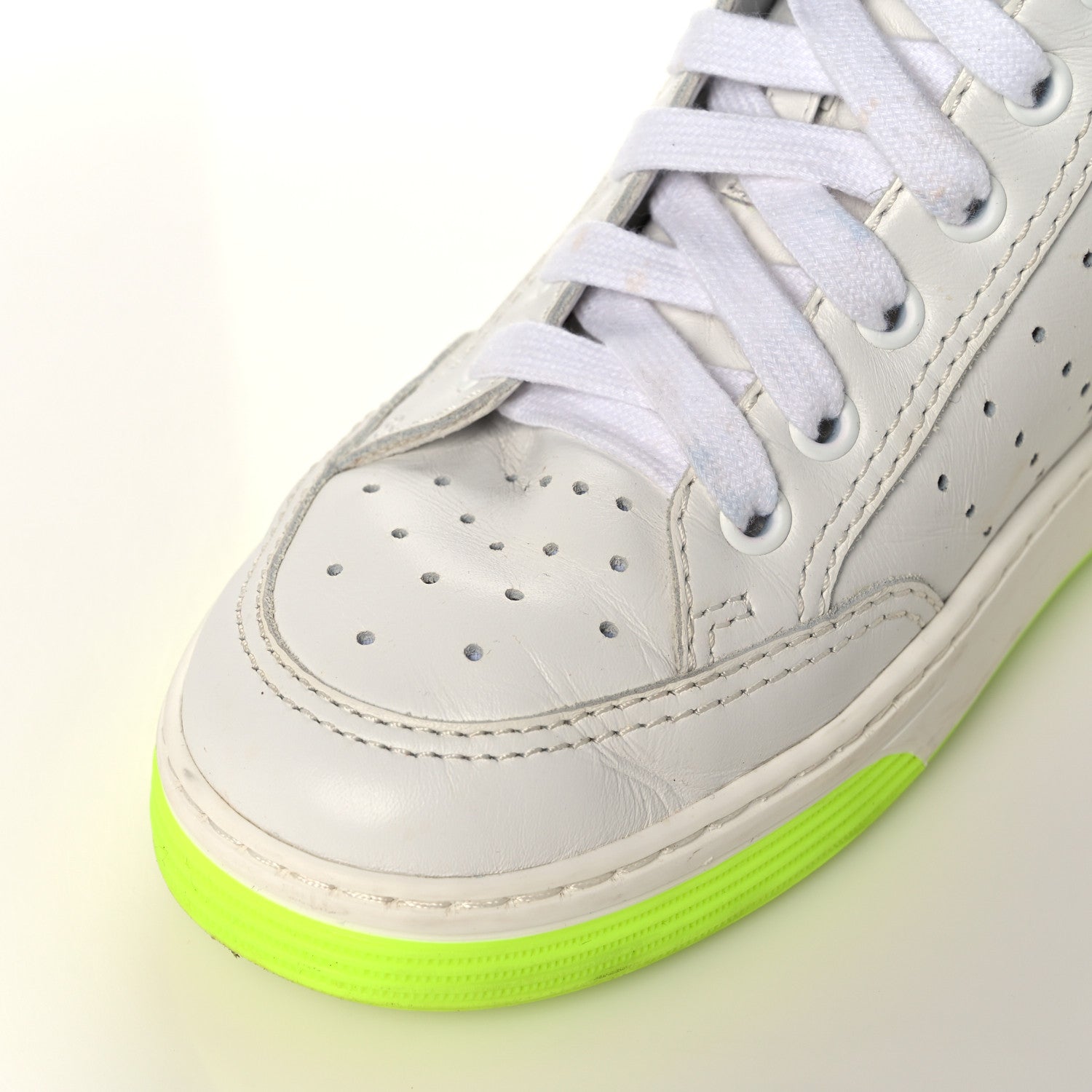 Chanel Calfskin Womens Logo High Top Sneakers 36.5 White Multicolor 14 of 18