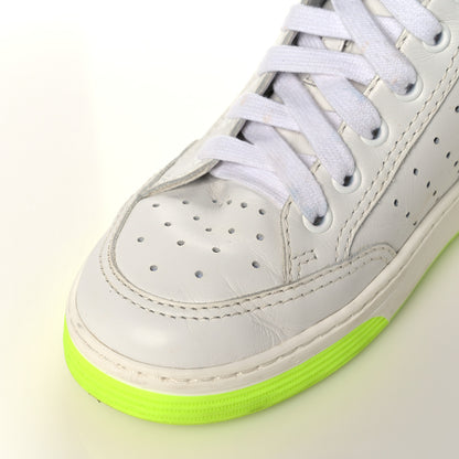 Chanel Calfskin Womens Logo High Top Sneakers 36.5 White Multicolor 14 of 18