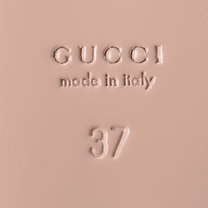 Gucci Canvas GG Monogram Horsebit Womens Princetown Slippers 37 Gardenia Hibiscus Red 6 of 10