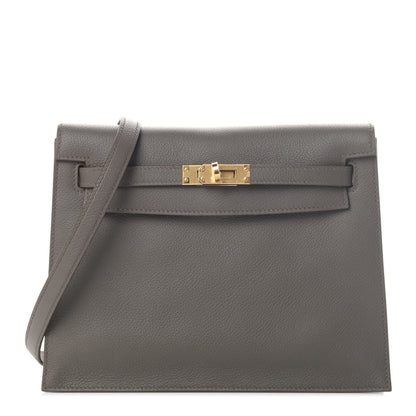 Hermes Evercolor Kelly Danse II Belt Bag Etain 1 of 4
