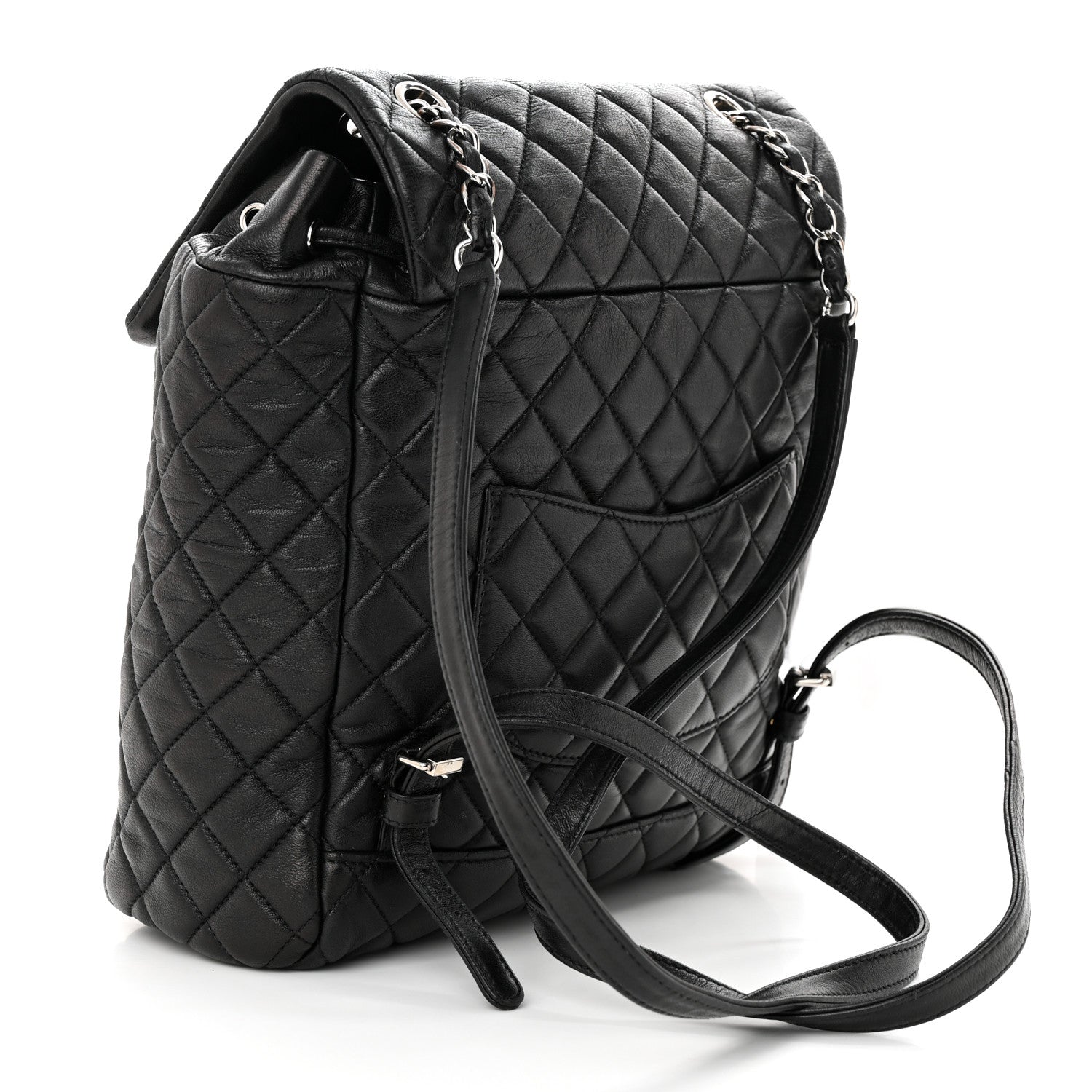 Chanel Calfskin Quilted Large Urban Spirit Backpack Black 3 of 12