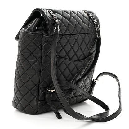 Chanel Calfskin Quilted Large Urban Spirit Backpack Black 3 of 12