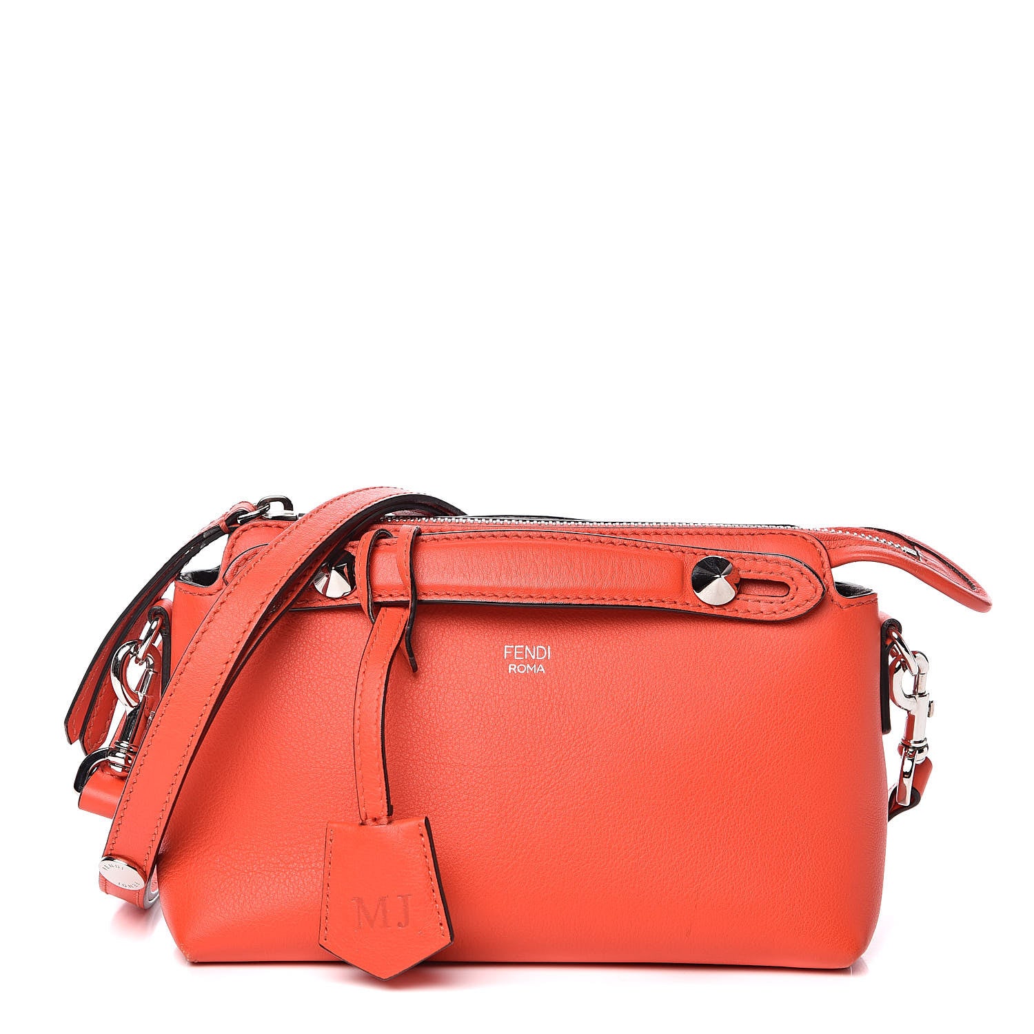 Fendi Vitello Dolce Mini By The Way Boston Bag Papavero 1 of 11