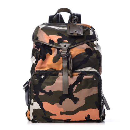 Valentino Garavani Nylon Camouflage Drawstring Backpack Multicolor 1 of 6