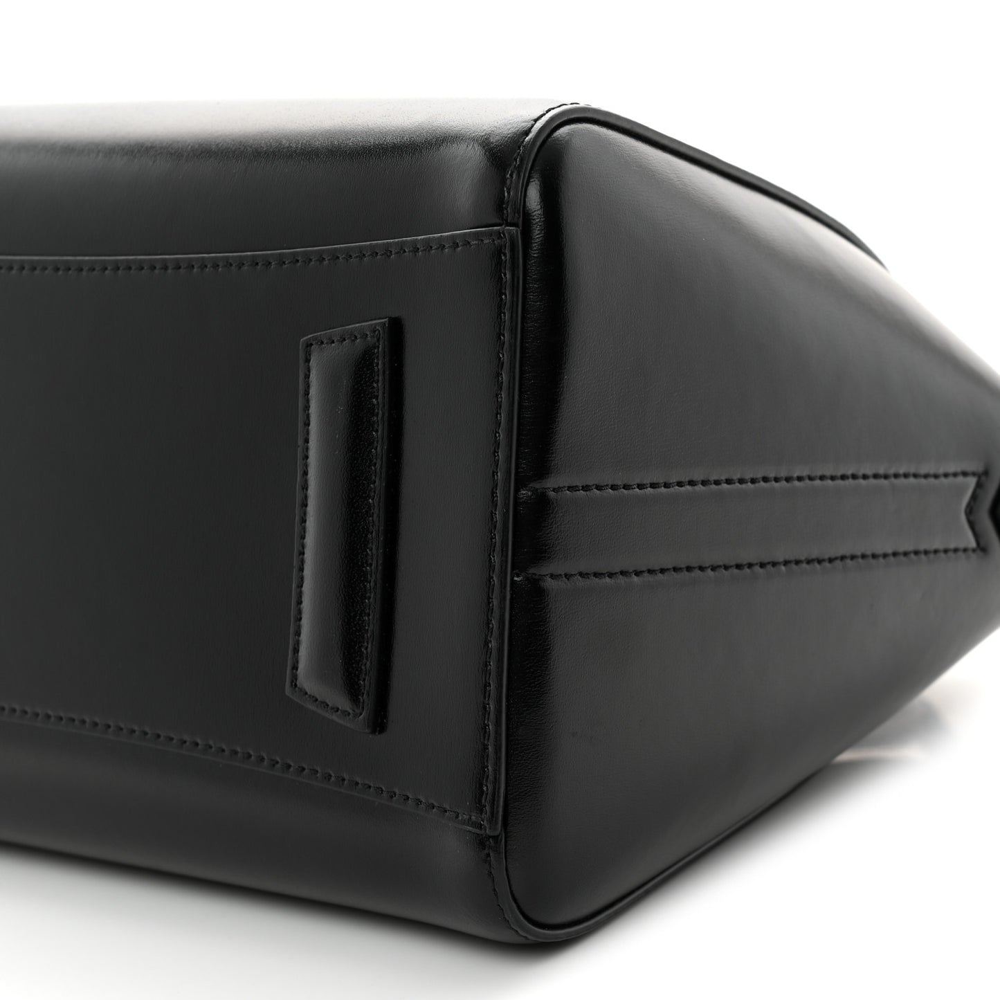 Shiny Lord Calfskin Small Antigona Black