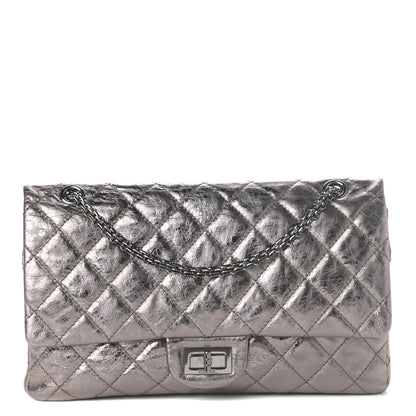 Chanel Metallic Aged Calfskin Quilted 2.55 Reissue 227 Flap Dark Silver 1 of 9