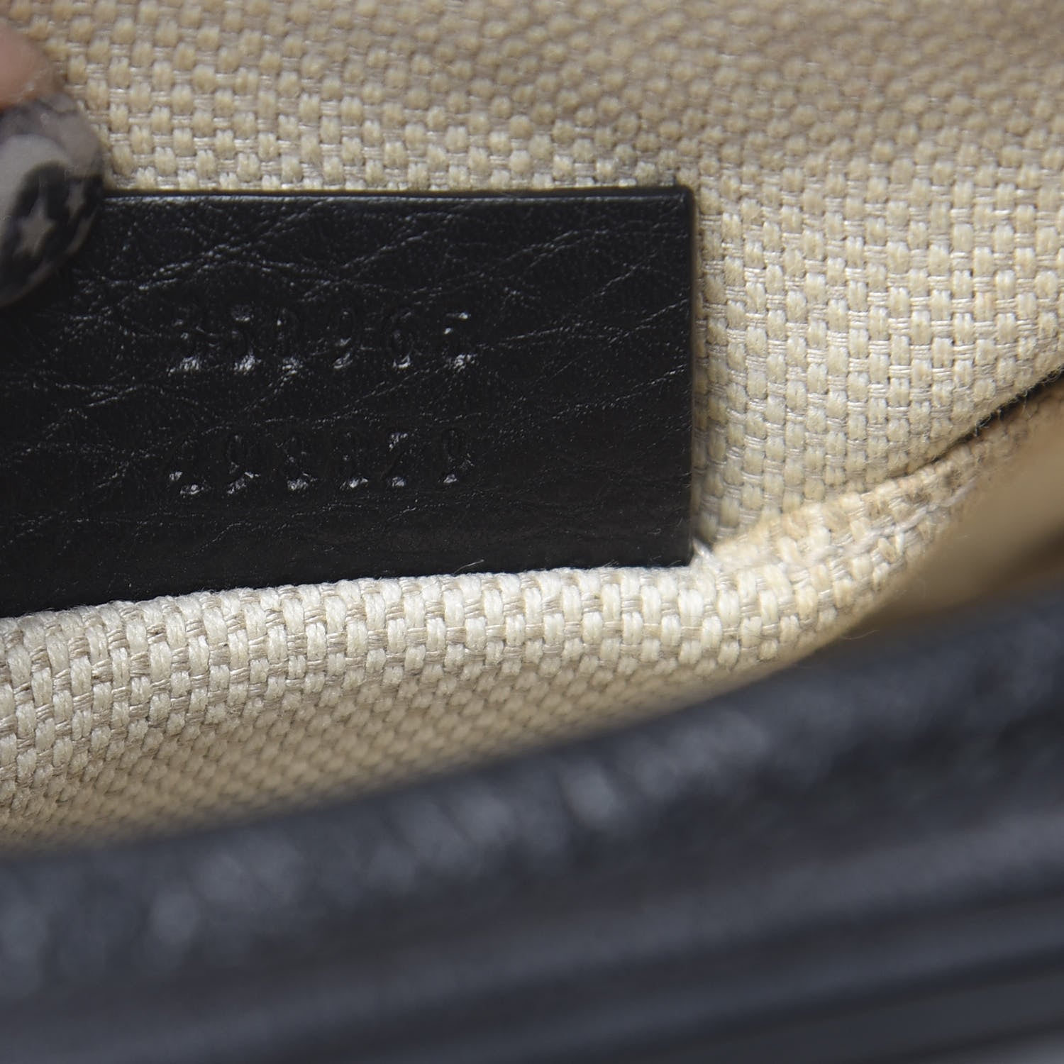 Gucci Pebbled Calfskin Mini Soho Chain Bag Black 7 of 10