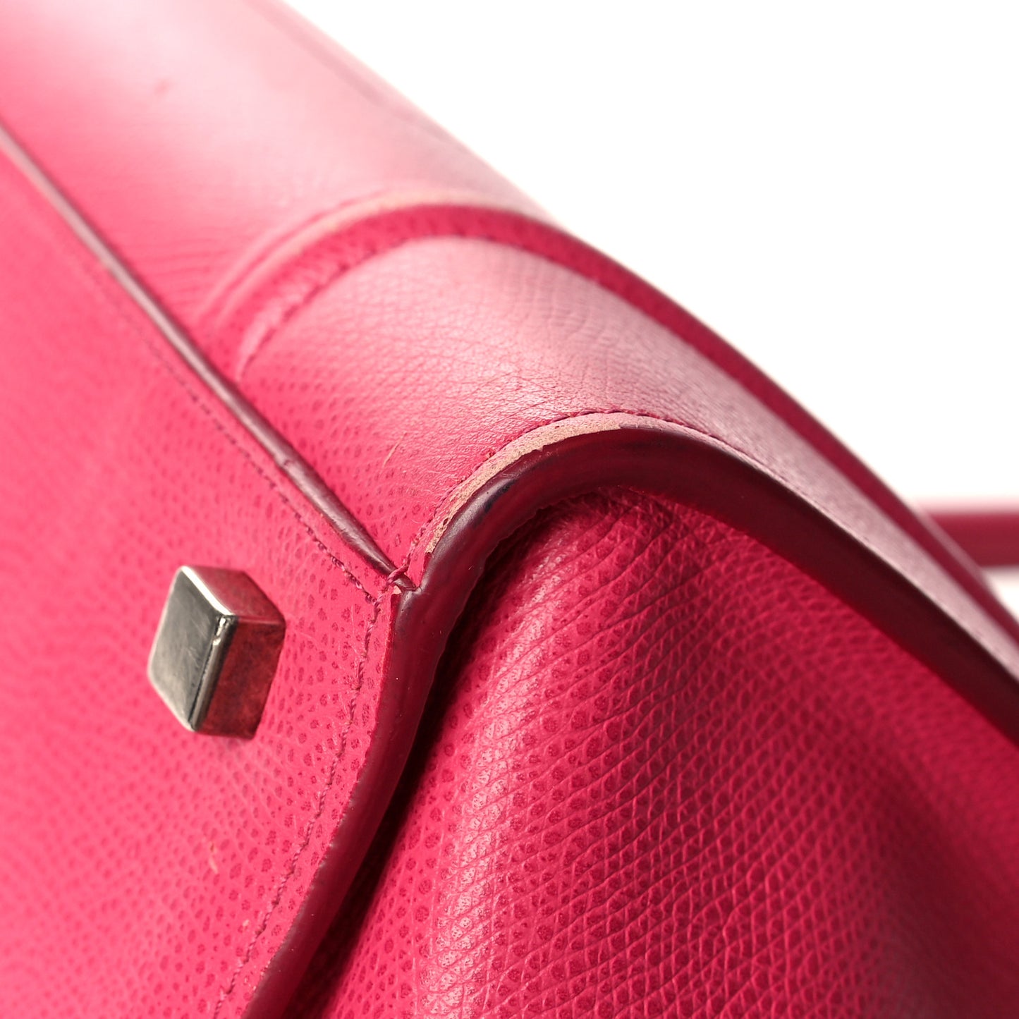 Grained Calfskin Medium Phantom Luggage Fuchsia
