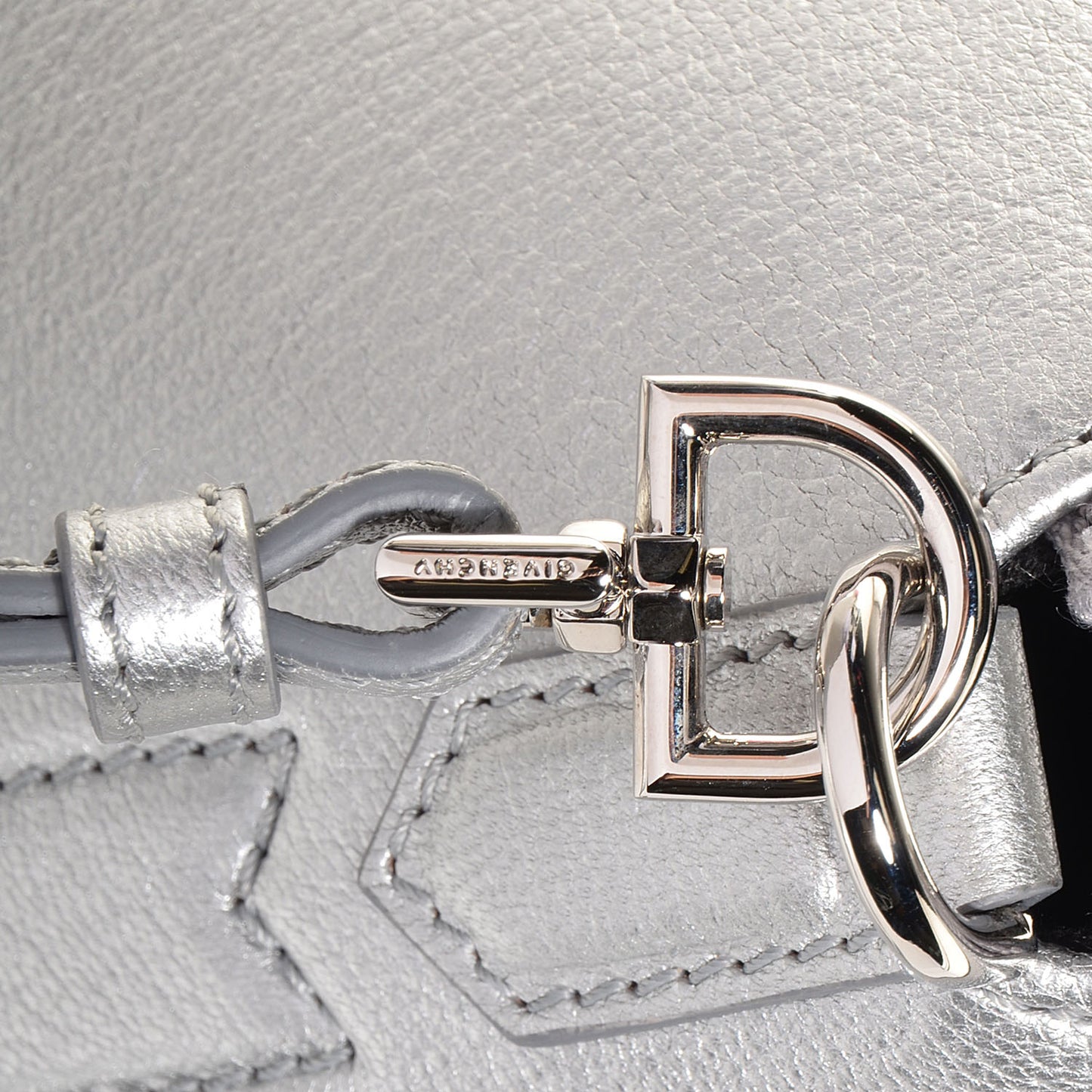Sugar Goatskin Mini Antigona Silver