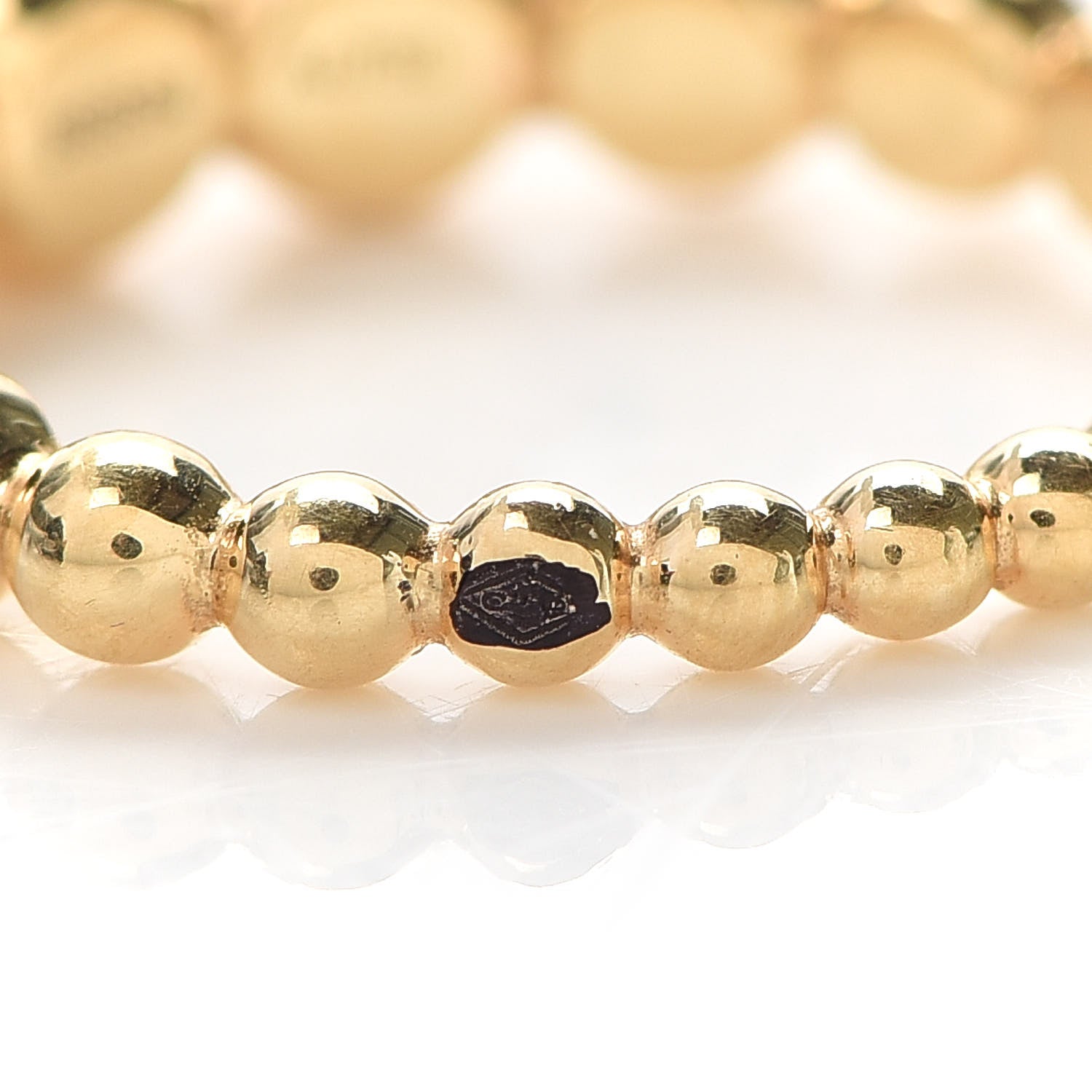 Van Cleef & Arpels 18K Yellow Gold Perlee Pearls of Gold Variation Ring 57 8 5 of 8