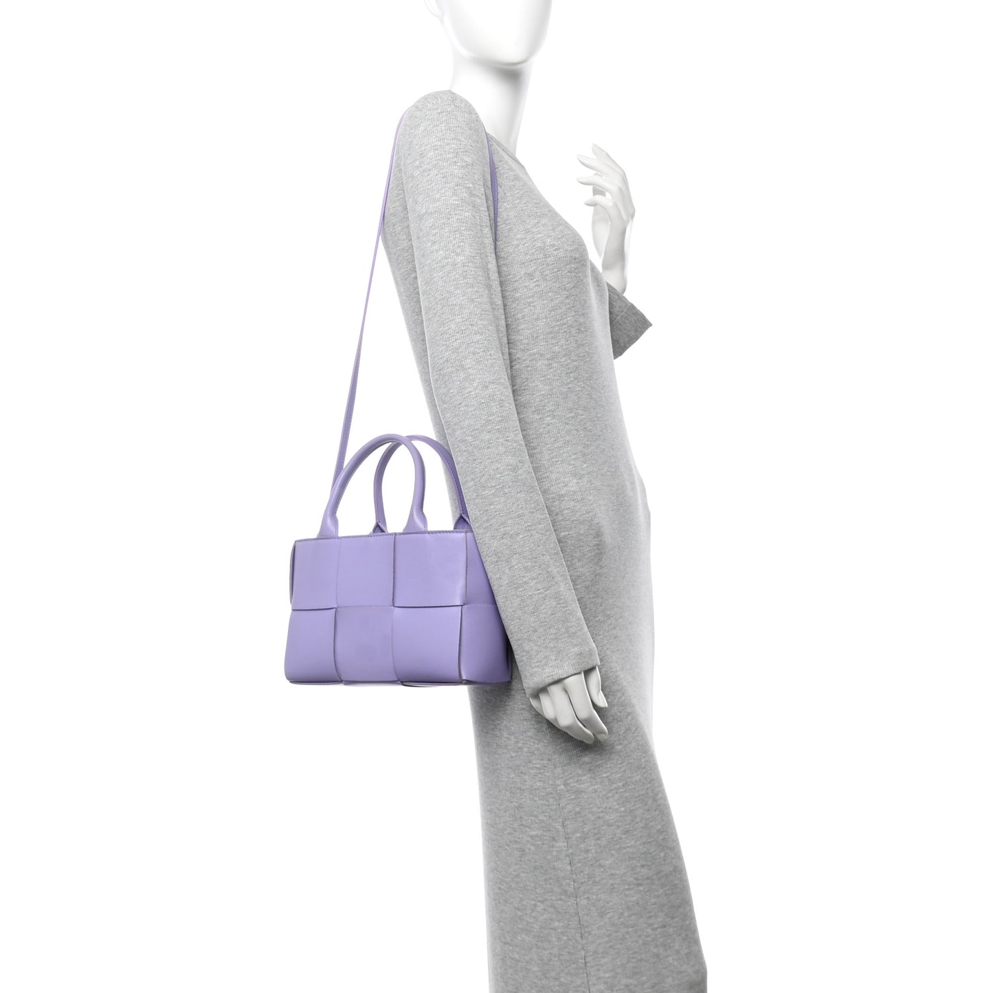 Nappa Maxi Intrecciato Mini Arco Tote Wisteria Wisteria