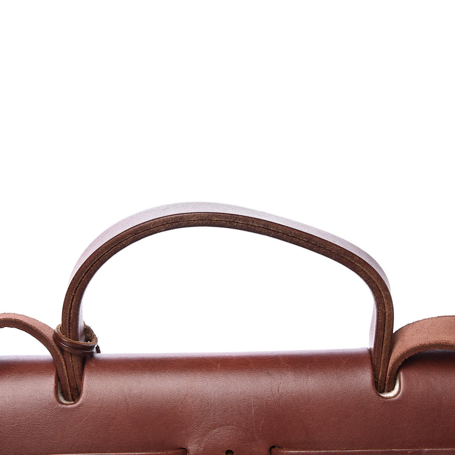 Hermes Toile Vache Calfskin Herbag 30 PM Natural 17 of 18