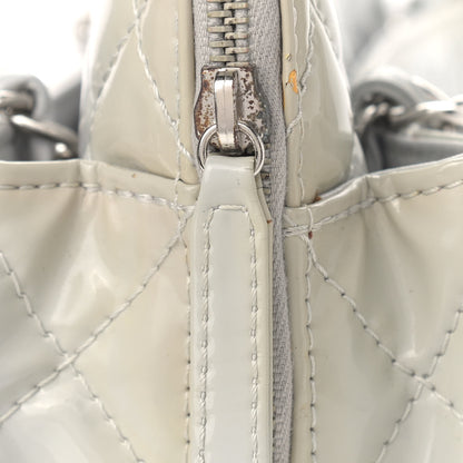 Chanel Vinyl Quilted In the Business Camera Case Light Grey 14 of 15