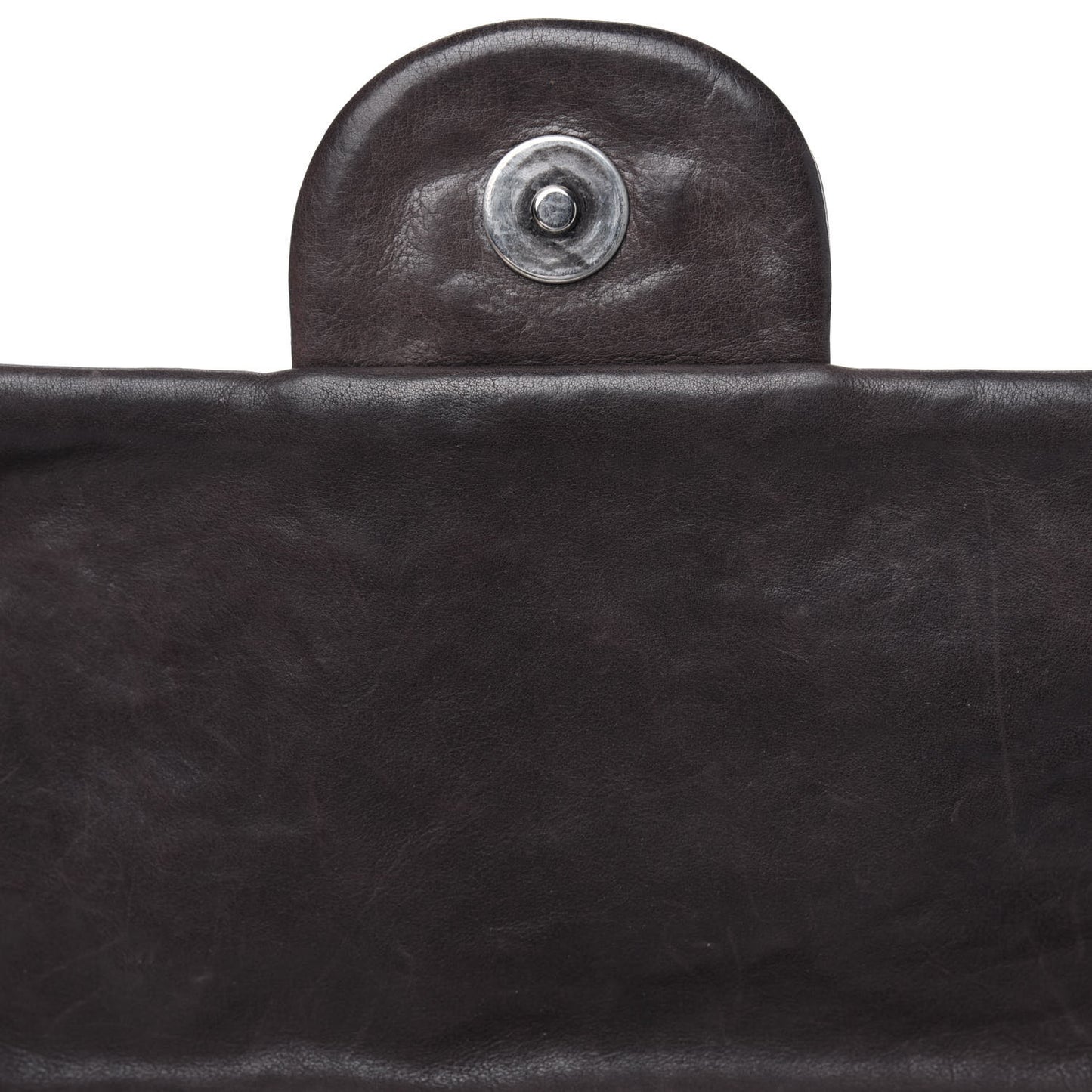 Calfskin Quilted Modern Chain Flap Brown