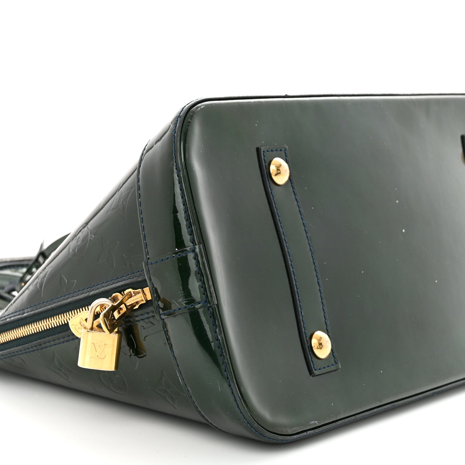 Louis Vuitton Vernis Alma GM Blue Nuit 9 of 14