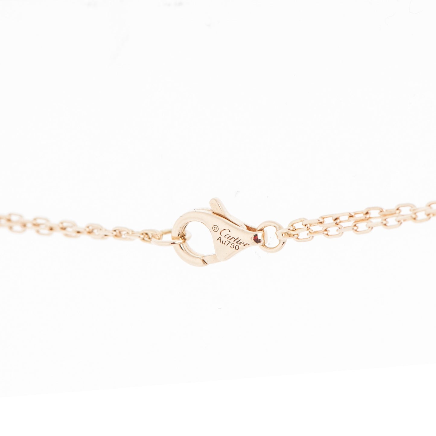 18K Yellow Gold 2 Diamond LOVE Necklace