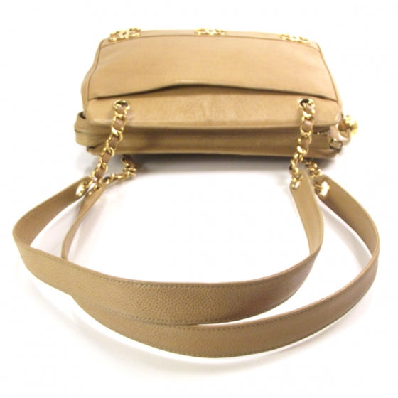 Caviar Shoulder Bag Beige