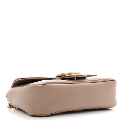 Gucci Calfskin Matelasse Super Mini GG Marmont Shoulder Bag Porcelain Rose 4 of 8