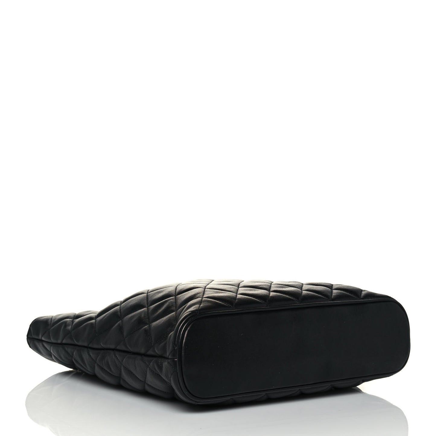 Lambskin Quilted Tote Black