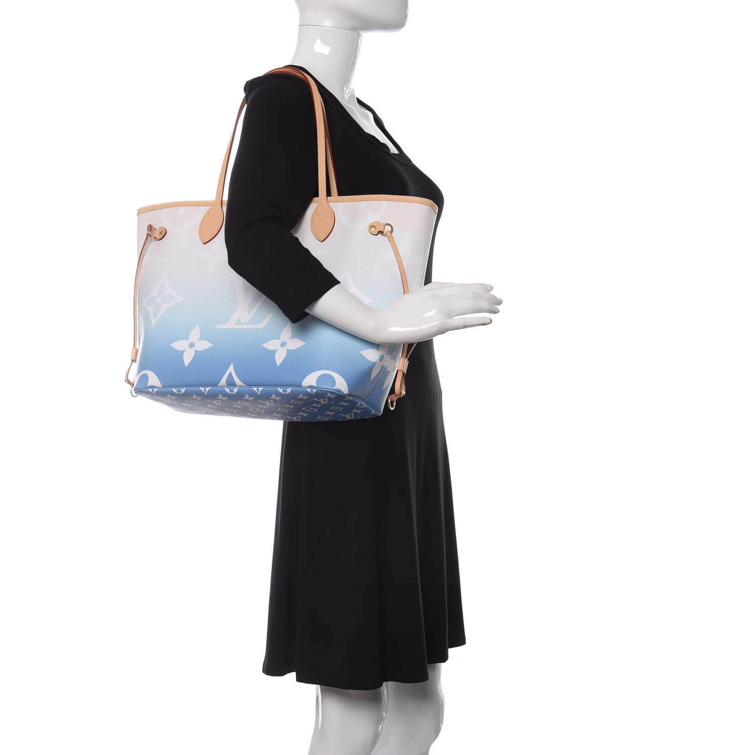 Louis Vuitton Monogram Giant By The Pool Neverfull MM Blue 2 of 8