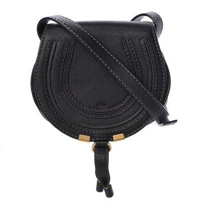 Chloe Calfskin Mini Marcie Round Crossbody Bag Black 1 of 10