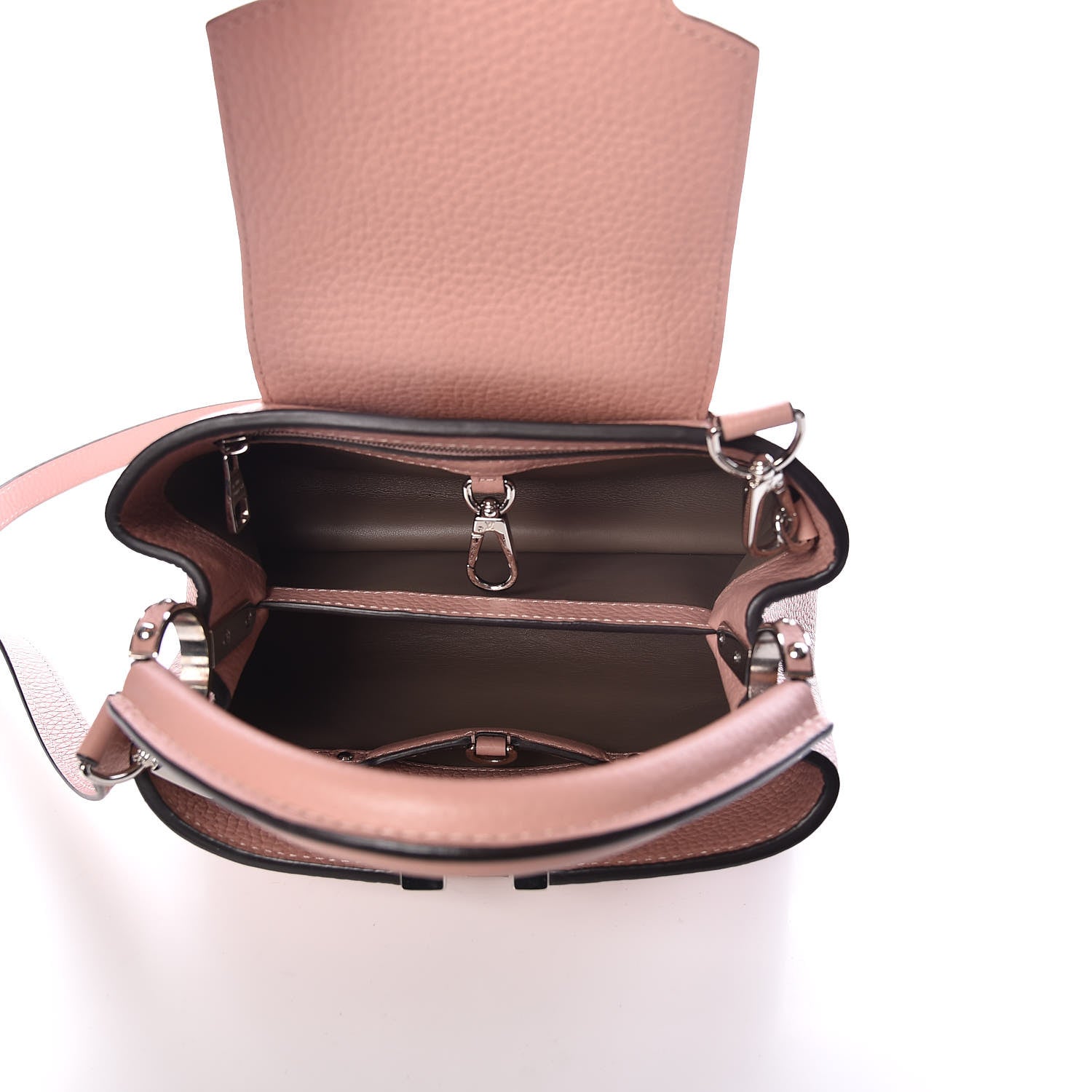 Louis Vuitton Taurillon Capucines PM Magnolia 5 of 8