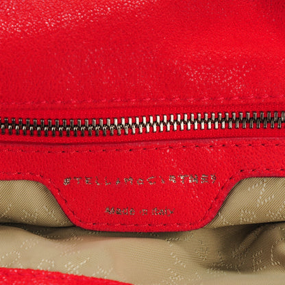 Stella McCartney Shaggy Deer Falabella Fold Over Shoulder Bag Cherry 7 of 7