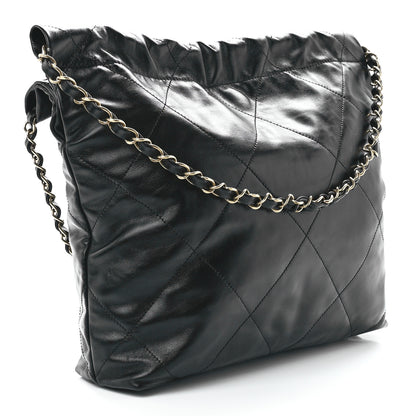 Chanel Shiny Calfskin Quilted Small Chanel 22 Black 4 of 13