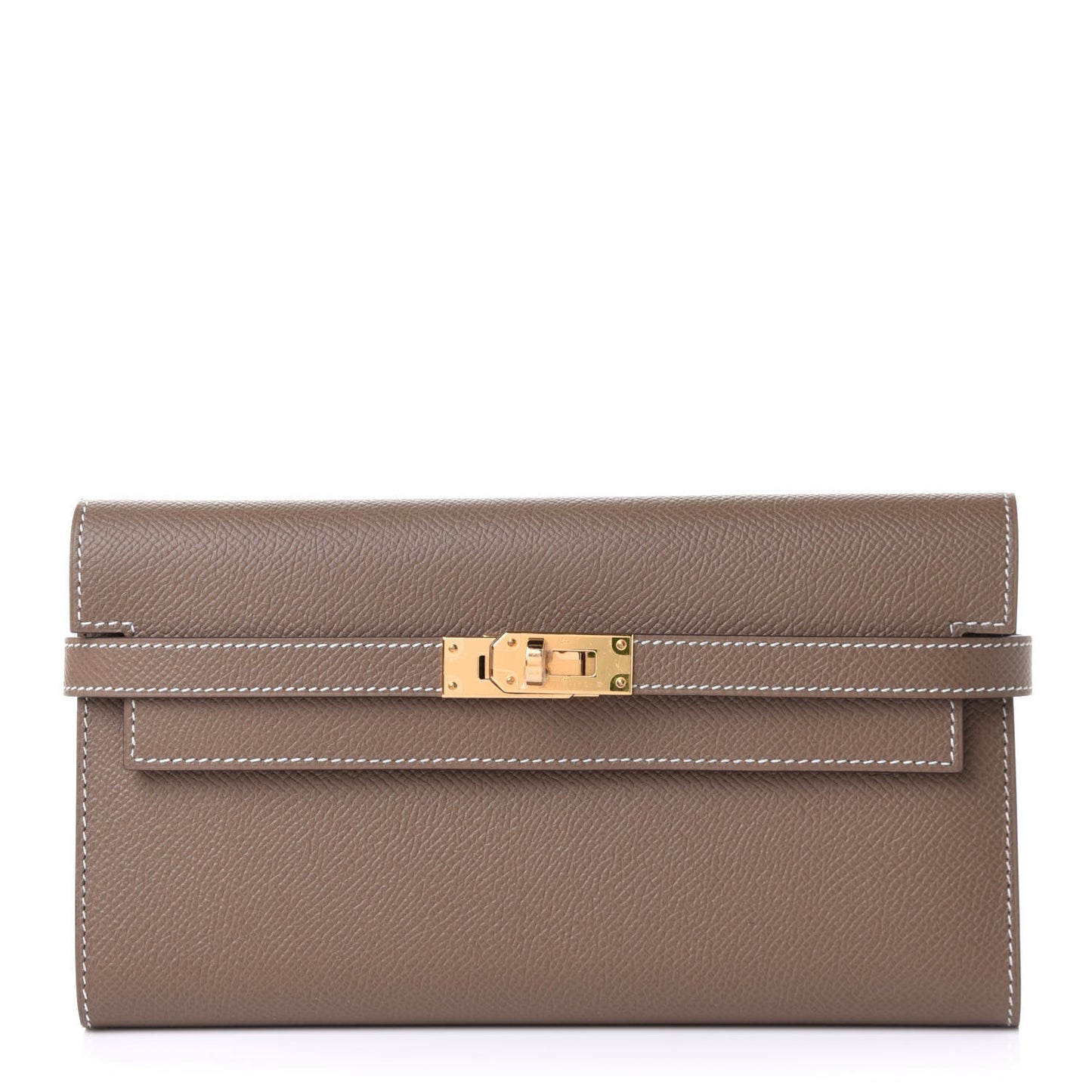 Epsom Kelly Longue Wallet Etoupe