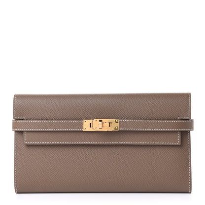 Hermes Epsom Kelly Longue Wallet Etoupe 1 of 8