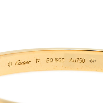 Cartier 18K Yellow Gold LOVE Bracelet 17 3 of 4